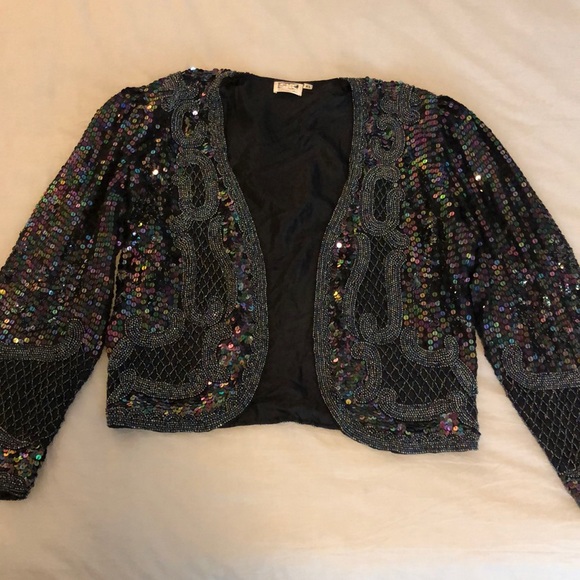 skc Jackets & Blazers - Vintage sequins jacket